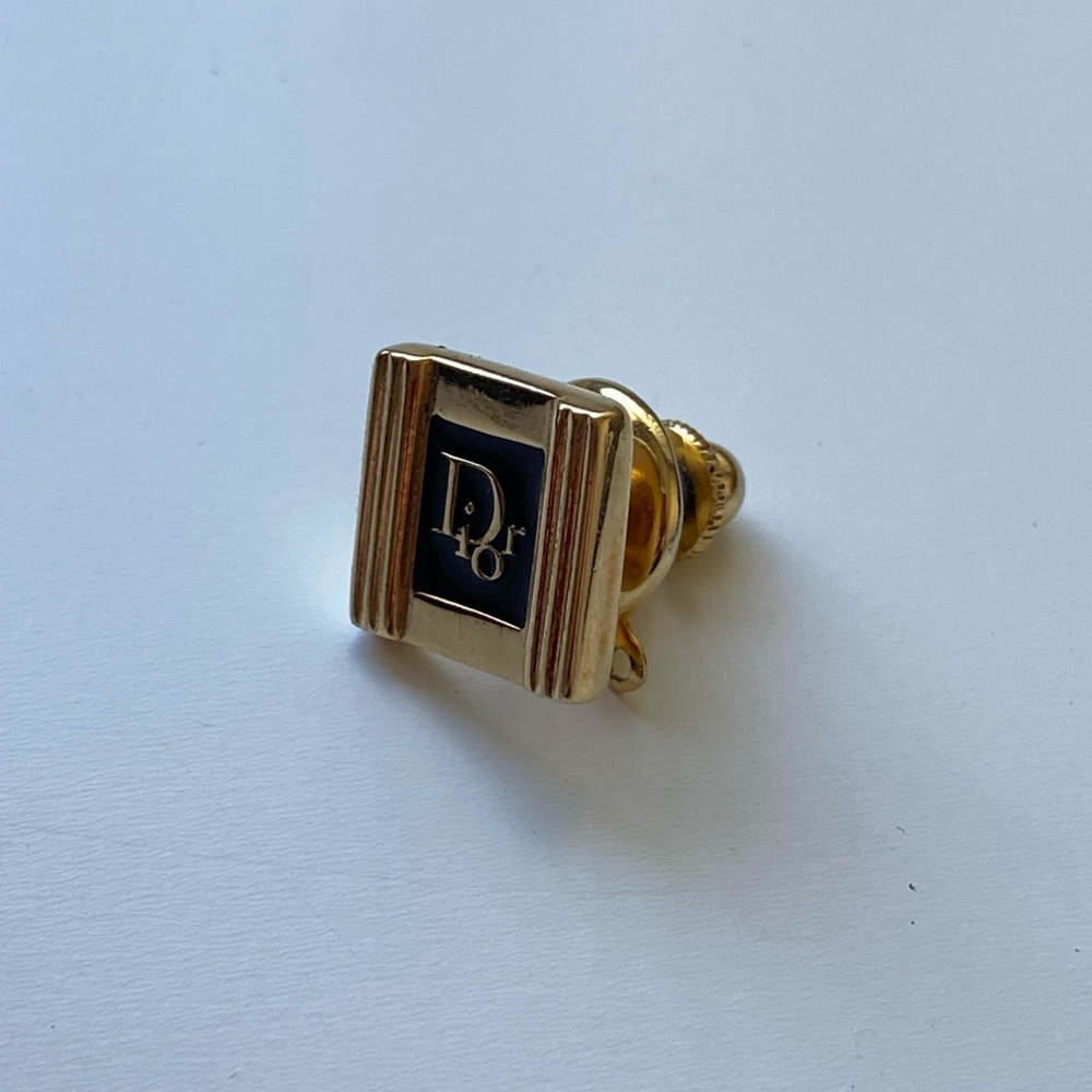 Christian Dior vintage brooch gold tone